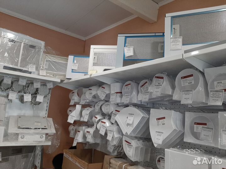 Вентиляторы, решетки, воздуховоды, люки-дверцы