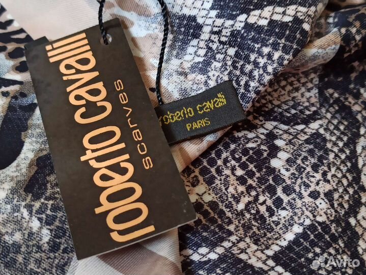 Платок бежевый Двусторонний Roberto Cavalli