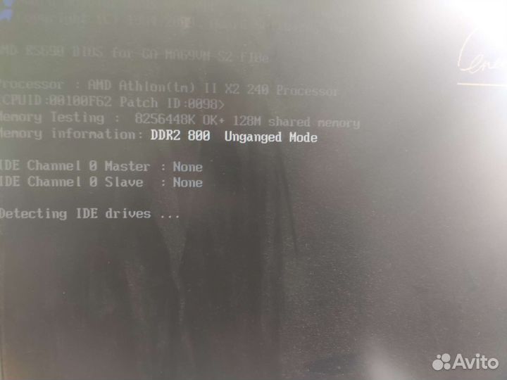 Мат. плата с процессором и памятью Athlon 240+8GB