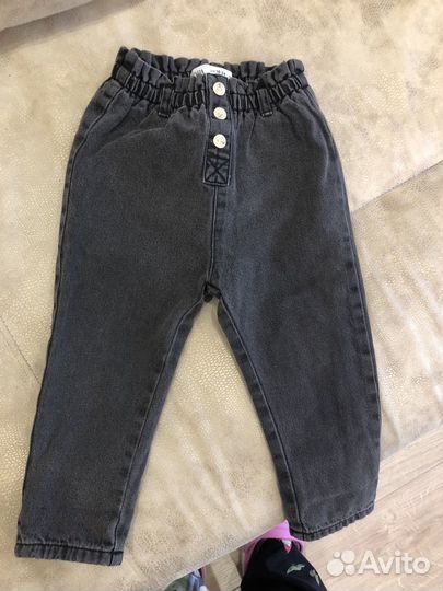 Джинсы утепленные zara 92, baby go 86