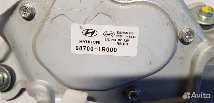 Hyundai Solaris хэтч Мотор стеклоочистителя задний