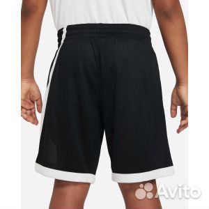 Шорты Nike Dri-Fit Big Kids' Basketball, черный/бе
