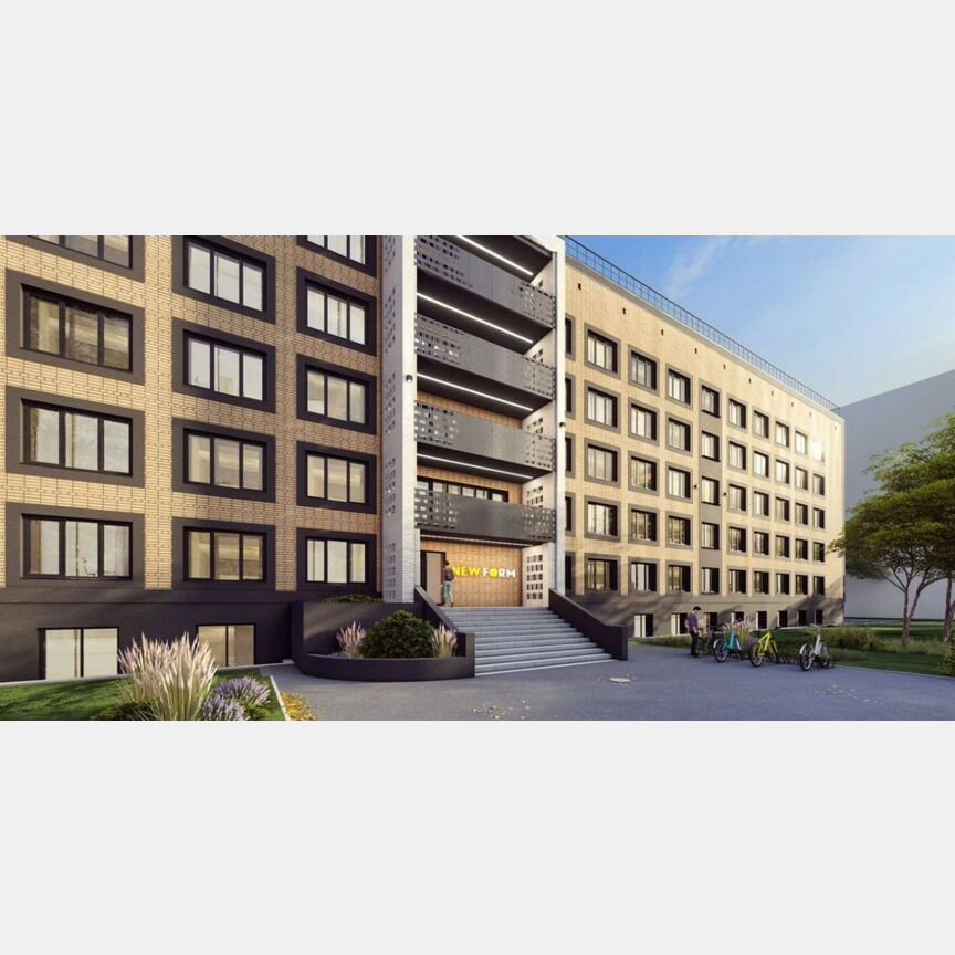 Апартаменты-студия, 34,1 м², 1/5 эт.