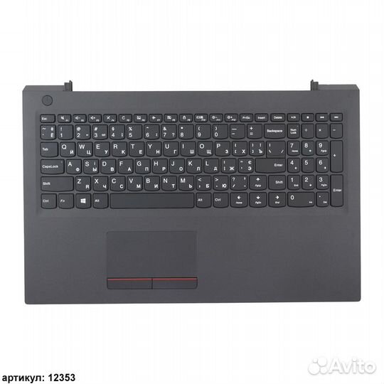 Клавиатура Lenovo V110-15AST черная c топкейсом