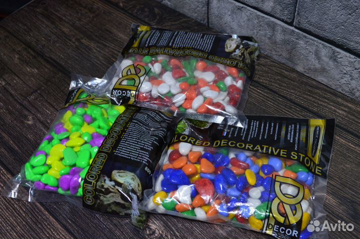 Грунт для аквариума галька цветная