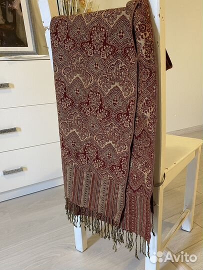 Винтажный палантин натуральная шерсть