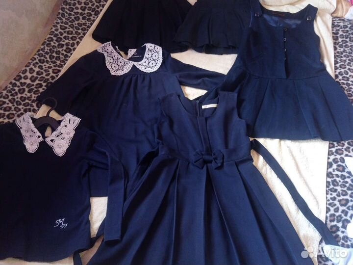 Школьная форма для девочки 134 темно синяя