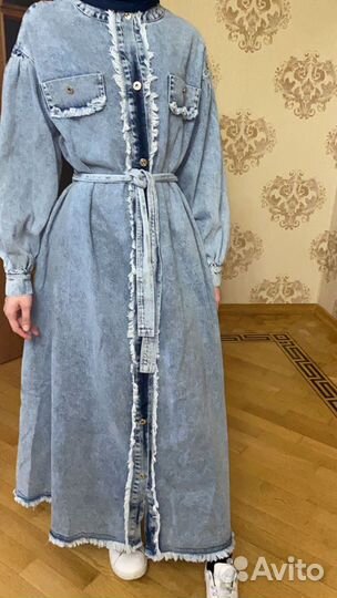 Джинсовый халат