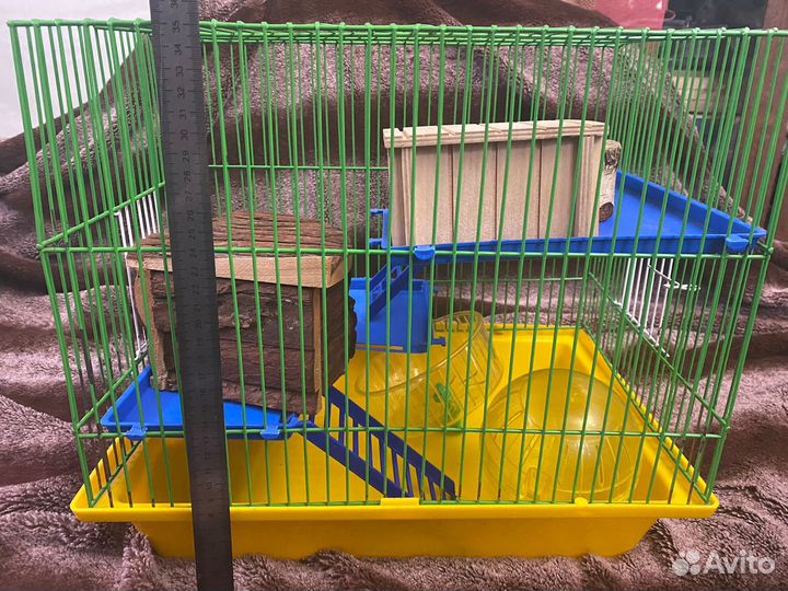 Клетка для мелких грызунов+ 2 дома