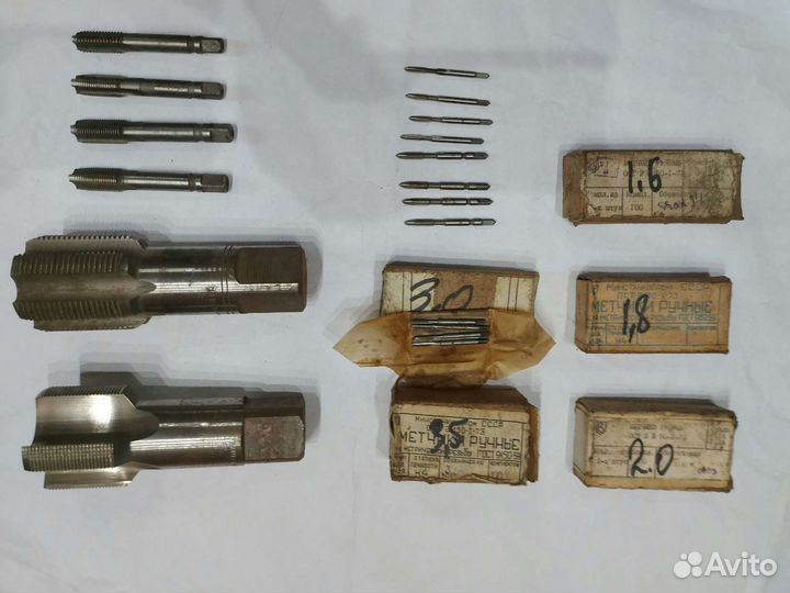 Метчики машинно-ручные однопроходные и комплектные