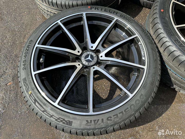 Новые разноширокие колеса на Mercedes AMG R19