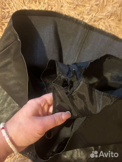 Кожаная юбка