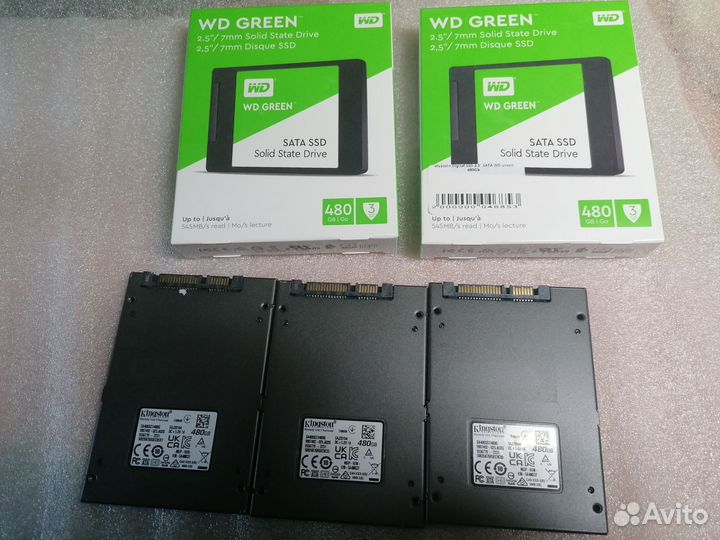 Ssd-диски 120,128,240,256,360,480,512 Гбт Sata,m.2
