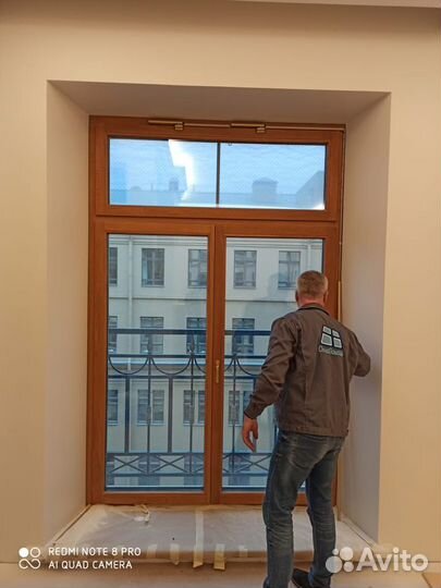 Двухкамерный стеклопакет с установкой