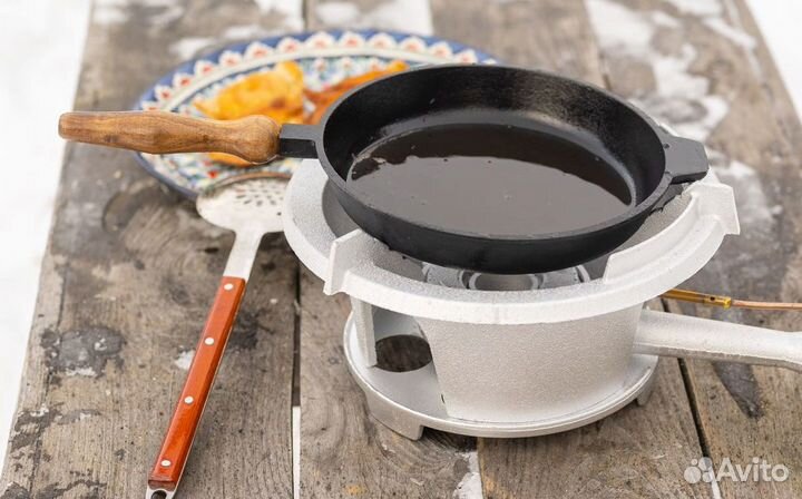 Сковорода чугунная 22 см