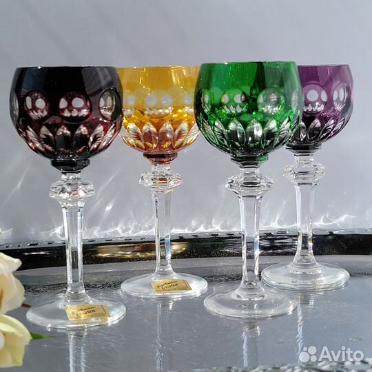 Хрустальные рюмки на ножке Германия