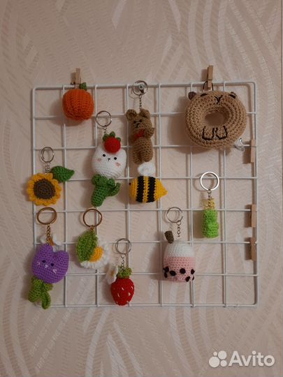 Брелочки вязаные ручная работа