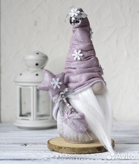 Скандинавский гном ручной работы. Новогодний гном