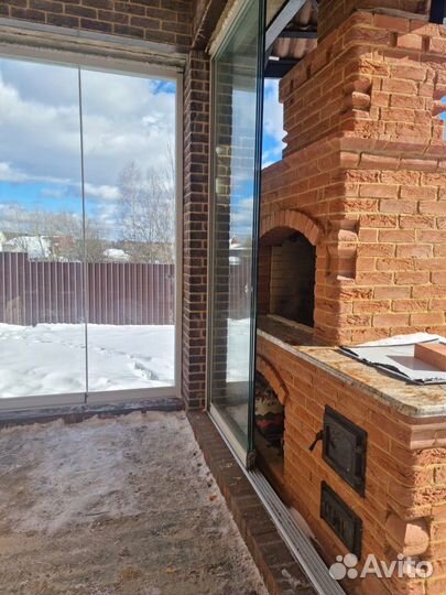 Безрамное остекление гармошка