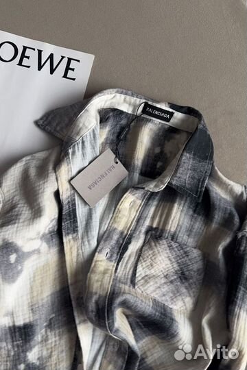 Рубашка в клетку balenciaga