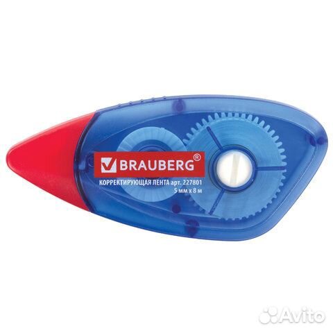 Корректирующая лента brauberg 5 мм х 8 м, корпус с