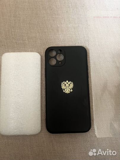 Чехол на iPhone 11 pro Сусальное золото 18 к