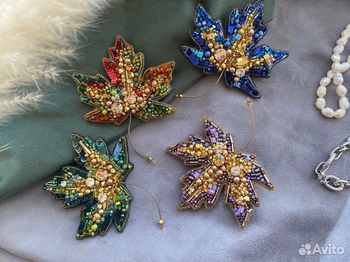 Брошь ручной работы