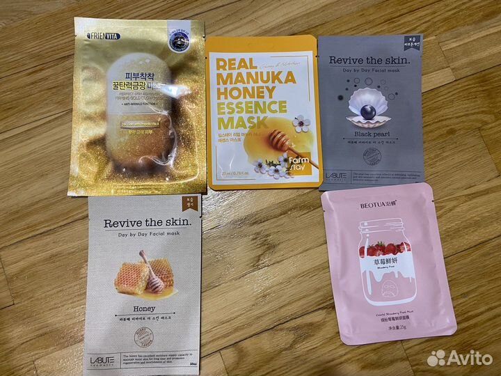Маски для лица тканевые. корея