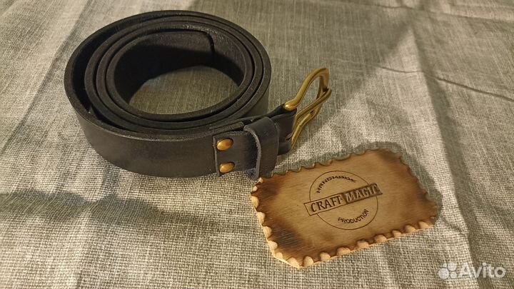 Ремень кожаный. Ручная работа