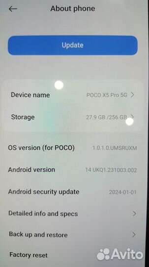 Xiaomi Poco X5 Pro 5G, 8/256 ГБ