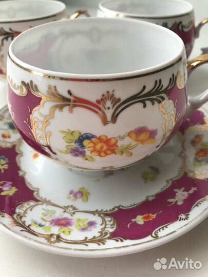 Чайная пара костяной фарфор