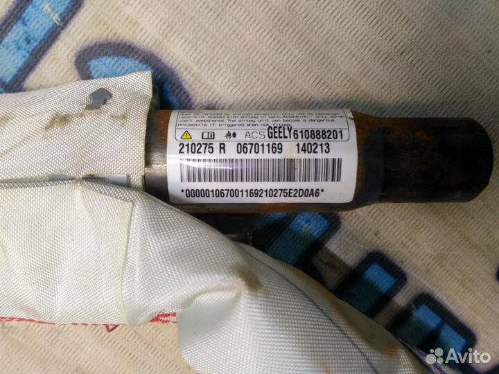 Подушка безопасности боковая (шторка) Geely Emgrand EC7 1067001169 Хорошее состояние