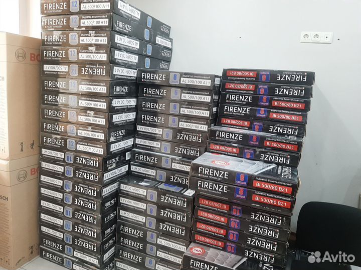 Радиаторы отопления 500/80, 500/100 алюминиевые