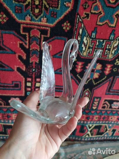 Лебедь хрусталь винтаж СССР