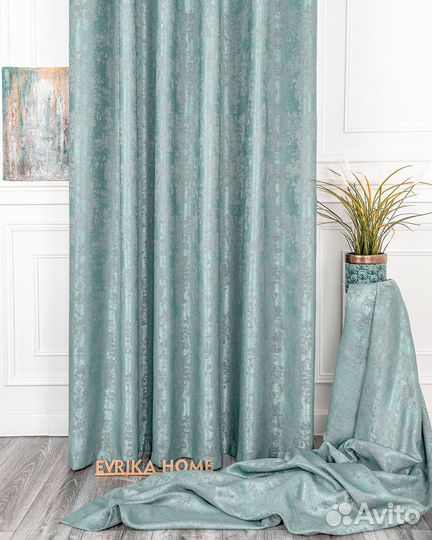 Шторы мрамор зарина бирюза готовые и на заказ