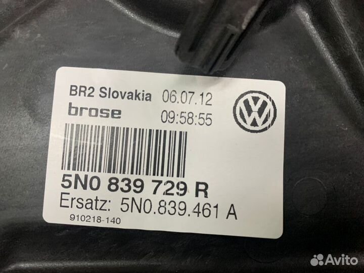 Стеклоподъемник задний левый VW Tiguan 08-18