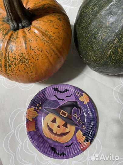 Одноразовая тарелка на хэллоуин