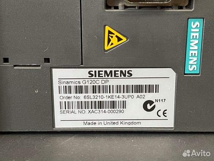 Частотник 1.5 KW Siemens 6SL3210-1KE14-3UP0, 1 шт