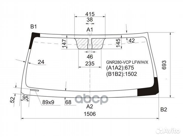Стекло лобовое с обогревом щеток toyota 4runner