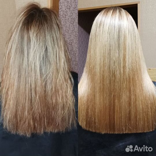 Кератиновое выпрямление,ботокс нано-пластика волос