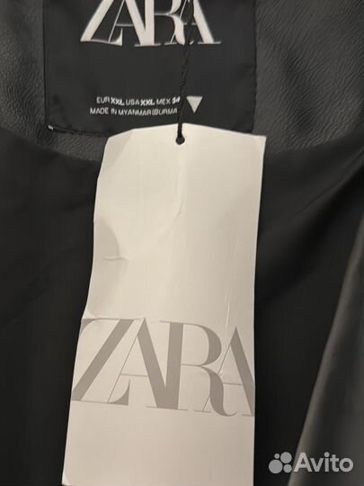 Кожанная куртка Косуха zara