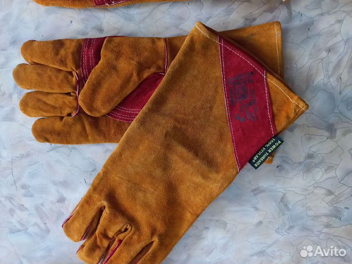 Замшевые перчатки сварщика