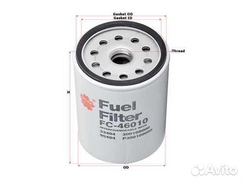 Sakura FC46010 Фильтр топливный carrier-transicold refrigeration units (Груз/Комм)