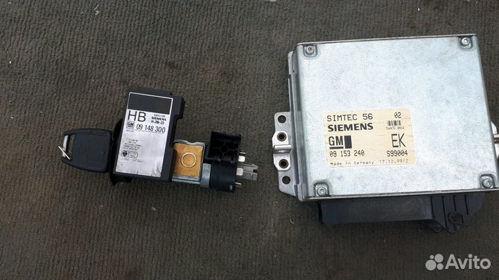 Эбу блок управления двигателем Opel Vectra B