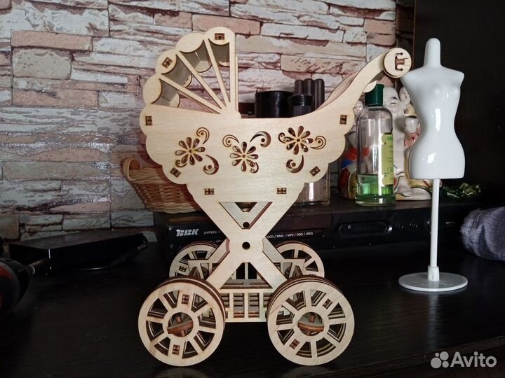 Коляска для маленьких кукол/пупсиков