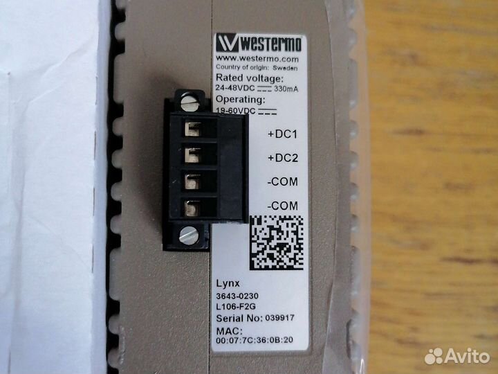 Коммутатор Westermo Lynx L106-F2G/L206-F2G