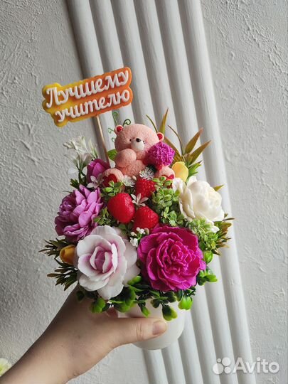 Букет цветов из мыла