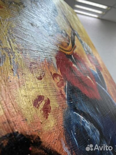 Картина маслом Скрудж Макдак 80 на 80 см