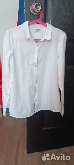 Блузка белая школьная 146