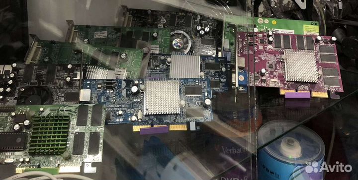 Видеокарты AGP в ассортименте